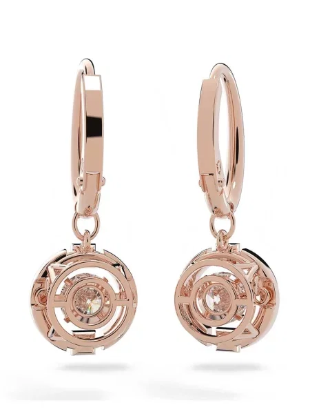 Kolczyki Swarovski różowe
