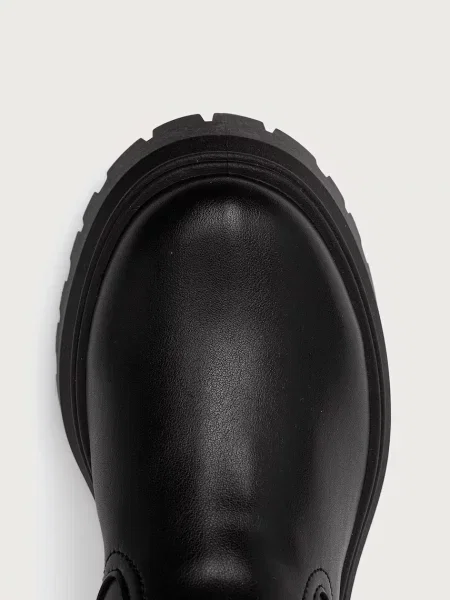 Tommy Hilfiger ботуши под коляното дамски TH STAMP WARM KNEE RAIN BOOT черно