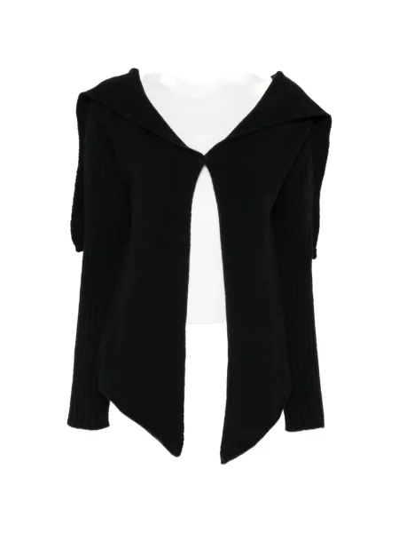 Cardigan Lemuria cu glugă negru