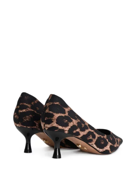 Pantofi cu toc Twenty Fourhaitch cu imagine cu model leopard negru