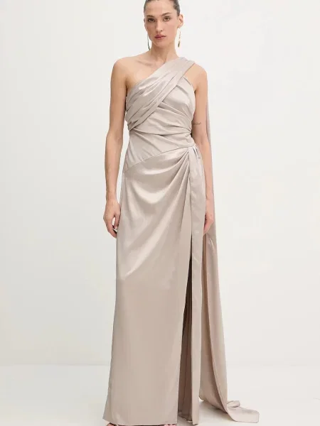 Haljina Marciano Guess ARETHA maxi uski kroj bež