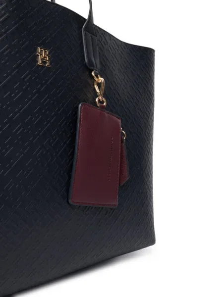 Tommy Hilfiger Дамска чанта Th Icon Tote Mono тъмносин