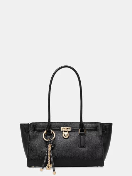 Michael Kors De piele geantă pe umăr Hamilton Moderne negru