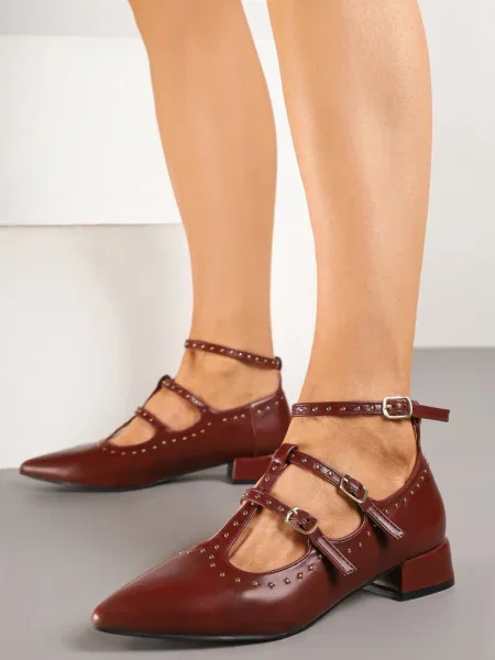 Pantofi cu toc Inny bordo