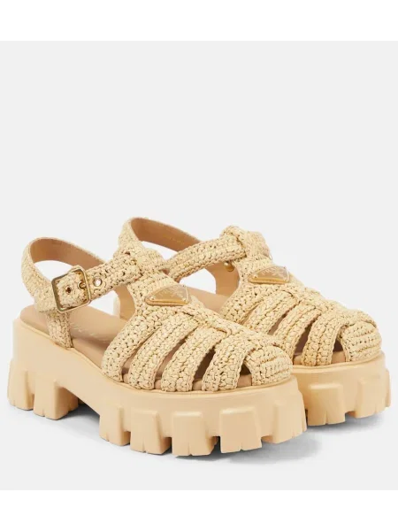 Сандали Prada бежово