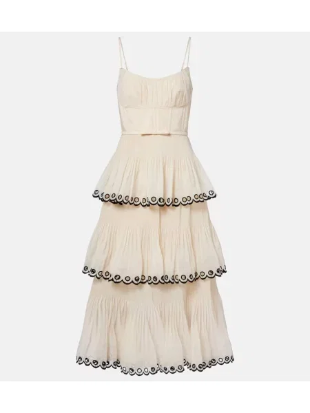 Rochie Zimmermann cu broderie de costum bej