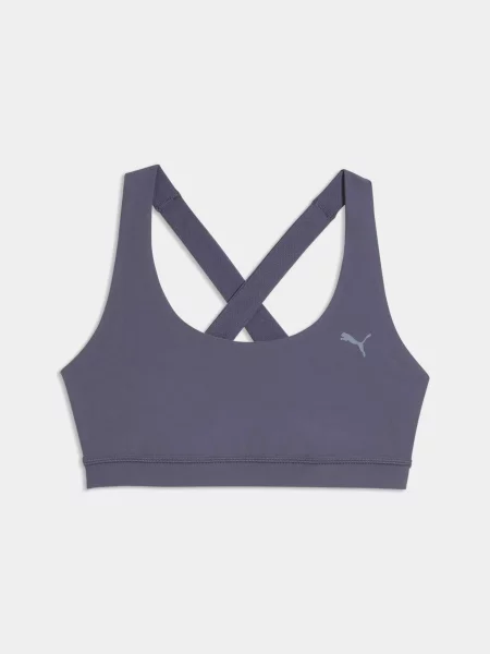 Спортивний топ PUMA Cloudspun Bra Mid комбінований верх сірий