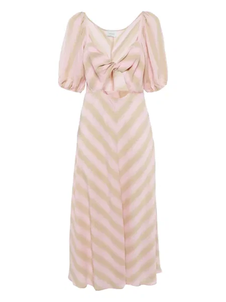 Rochie cu dungi Longchamp cu dungi roz