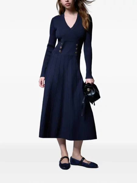 Rochie midi Liu Jo tricotate albastru