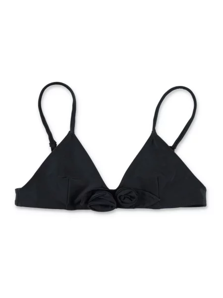 Bikini Coperni skórzany w kwiatki czarny