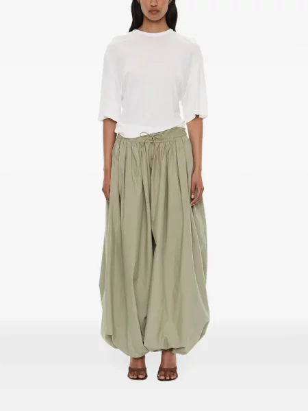 Pantaloni Christopher Esber conici verde