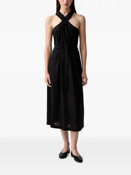 Cu centură rochie midi Vicolo cu bretele negru