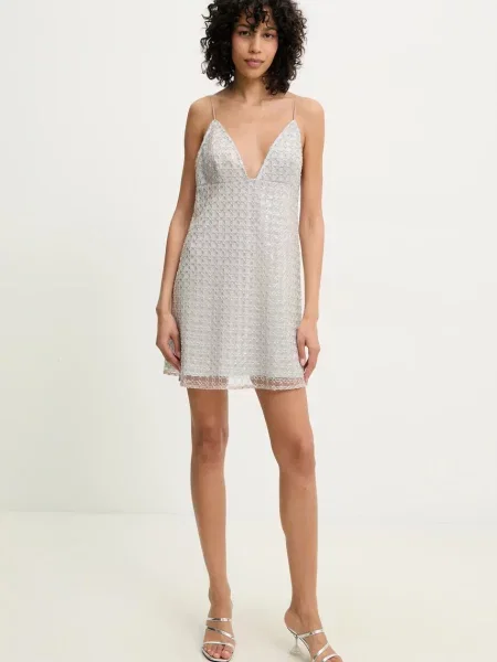 Rotate sukienka beżowa