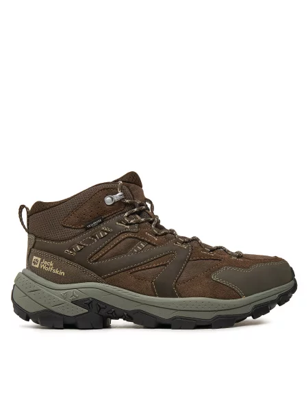 Трекінгові черевики Jack Wolfskin Vojo Tour Lt Texapore Mid холодної кави коричневі