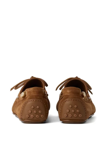 Pantofi loafer Karl Lagerfeld cu perle maro