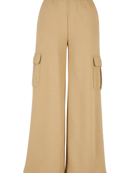 Froté kalhoty Urban Classics béžové