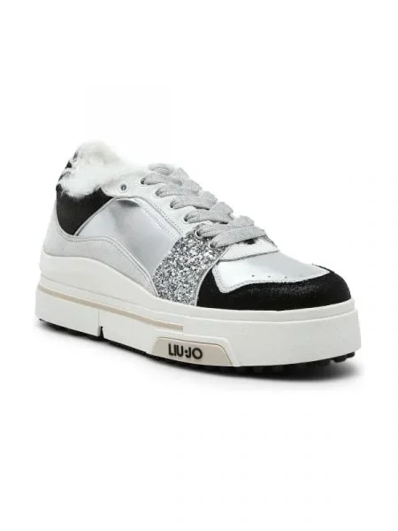 Liu Jo Căptușite sneakers HERO 15 cu adaos de piele alb