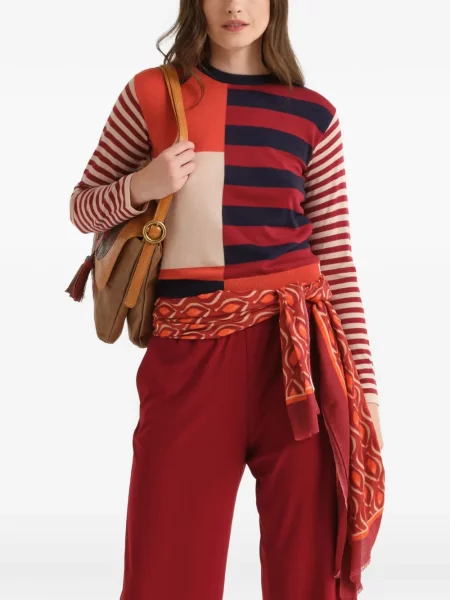 Lung tricou Maliparmi tricotate roșu