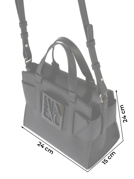 Ročna torba Armani Exchange črna
