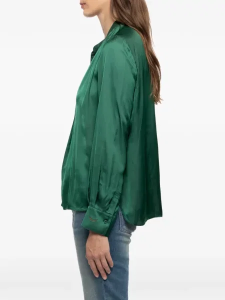 Bluză Zadig&voltaire din satin verde