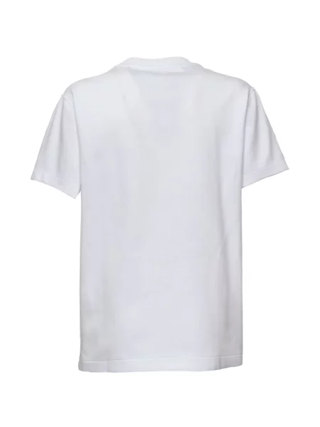 Scurt tricou N°21 cu decolteu rotund alb