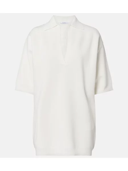 Top Max Mara tricotate alb