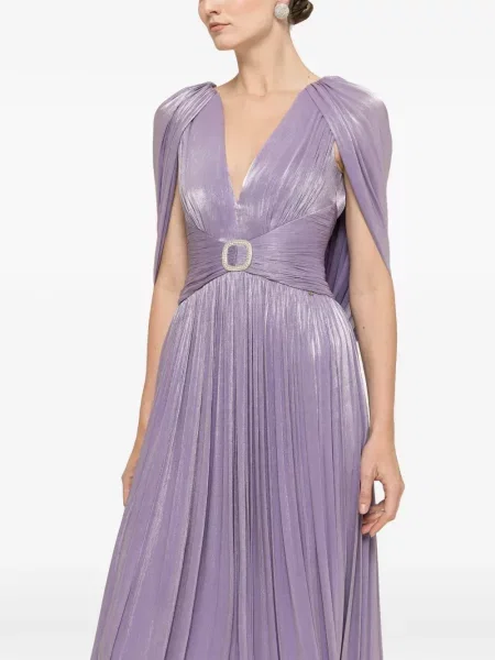 Rochie maxi Nissa din șifon violet