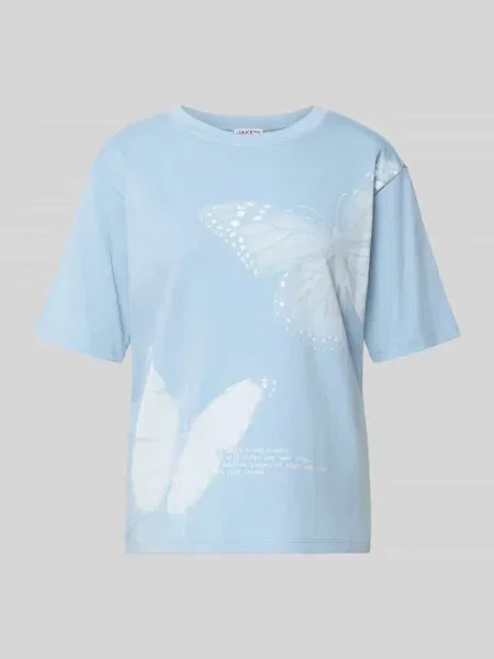 T-shirt o kroju relaxed fit z nadrukiem z motywem Jake*s Casual błękitna