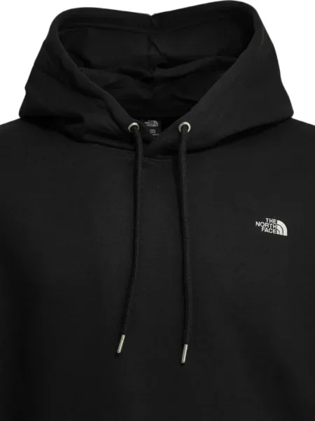 Суичър с качулка The North Face бродиран с връзки черно