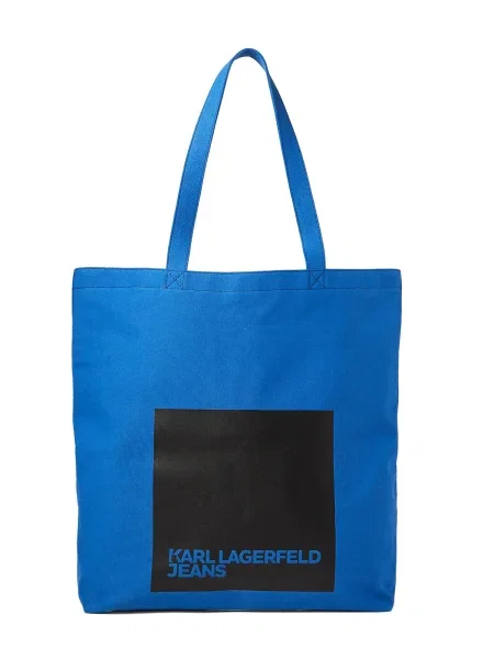 Чанта Karl Lagerfeld Jeans синьо
