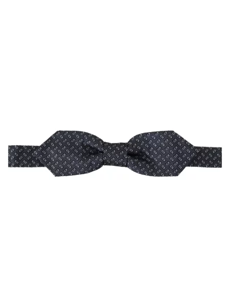 Krawat Dolce And Gabbana w grochy elegancki niebieski
