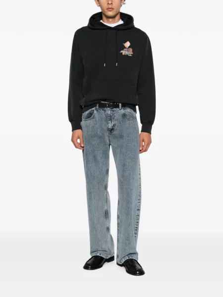 Hoodie Drôle De Monsieur με κορδόνι μαύρο