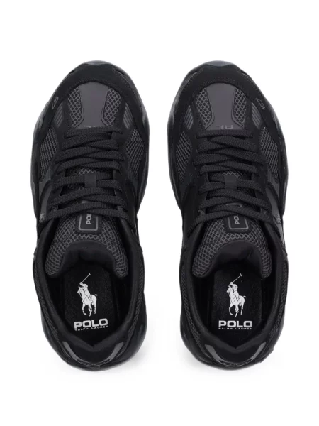 Kožne tenisice Polo Ralph Lauren s autogramom crna