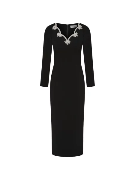 Rochie midi Rebecca Vallance până la genunchi de costum negru