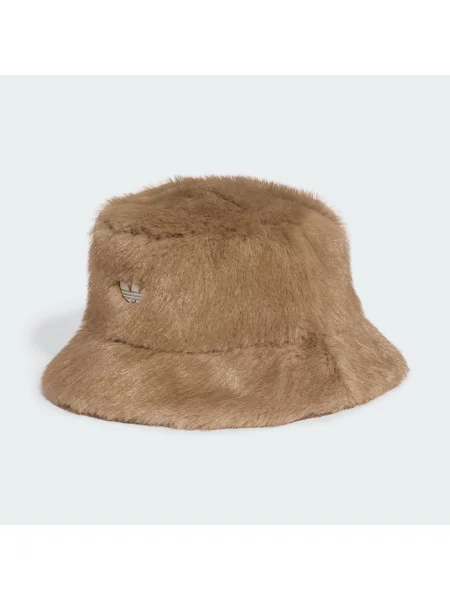 Kapelusz adidas Fur Bucket Hat Chalky Brown OSFW brązowy