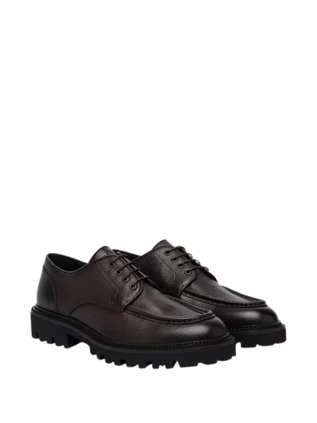 Pantofi derby Boss din piele maro