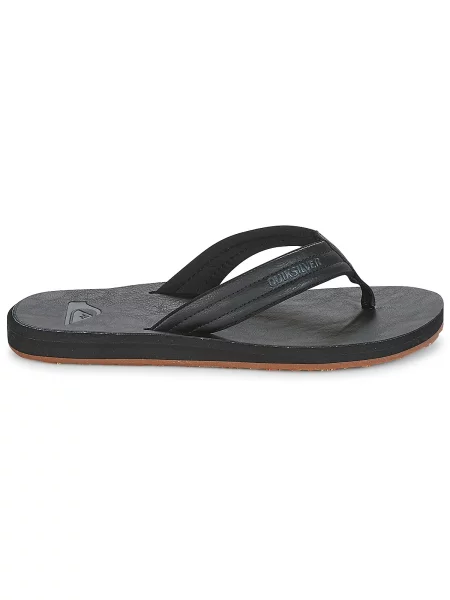 Natikače Quiksilver od nubuka crna