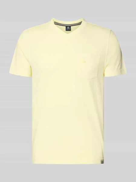 T-shirt z dekoltem w serek w kroju regular fit Lerros