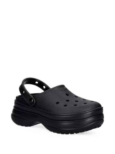 Saboți Crocs cu platformă negru