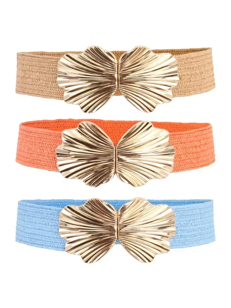 ABOUT YOU Curea / albastru deschis / maro caramel / auriu bej