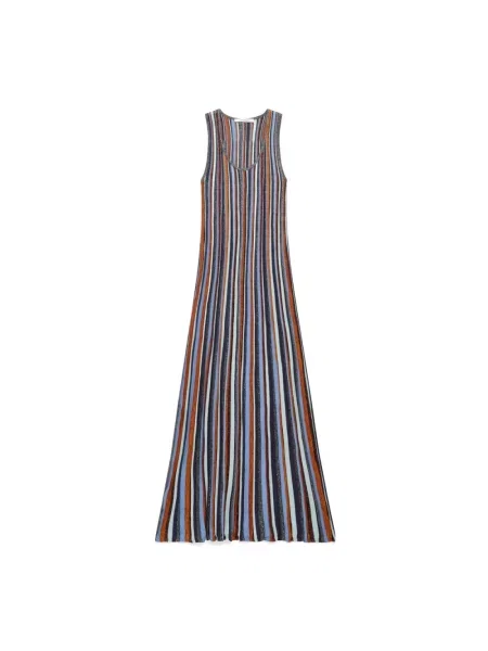 Sukienka w paski Maliparmi w paski niebieska