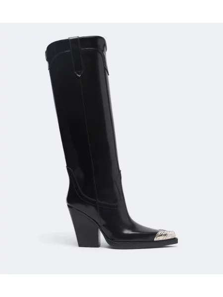 Botine Paris Texas din piele negru