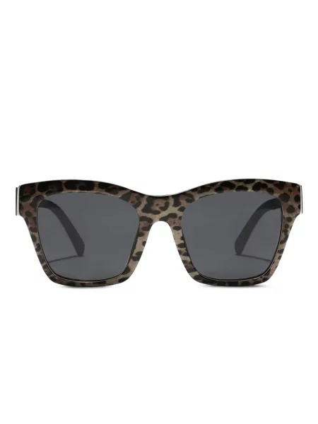 Ochelari de soare Dolce & Gabbana Eyewear cu model leopard maro
