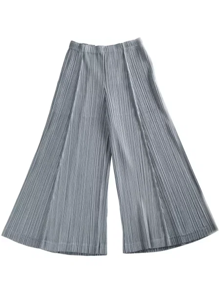 Pantaloni Pleats Please Issey Miyake plisate gri