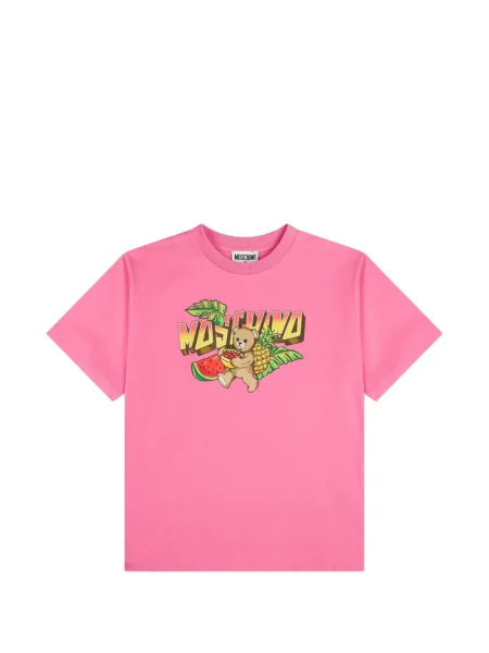 Koszulka dziecięca Moschino różowa