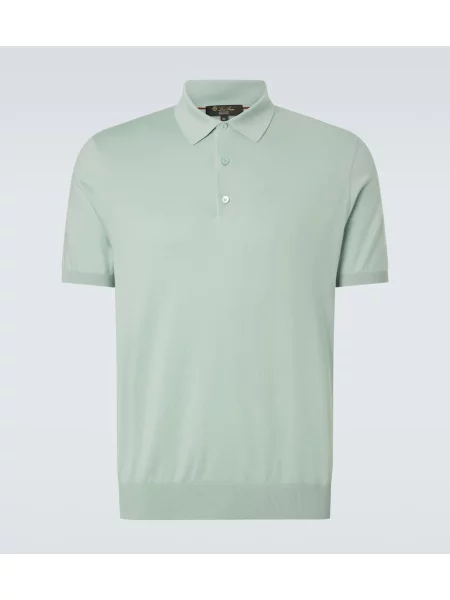 Поло тениска Loro Piana зелено