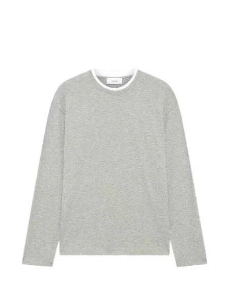 Lung tricou Lardini gri