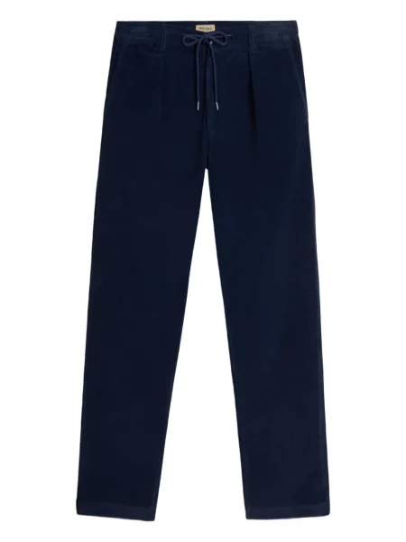 Pantaloni Woolrich plisate albastru