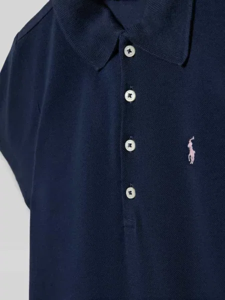 Koszulka polo w kroju regular fit z Mieszanka bawełny Polo Ralph Lauren Teens granatowa