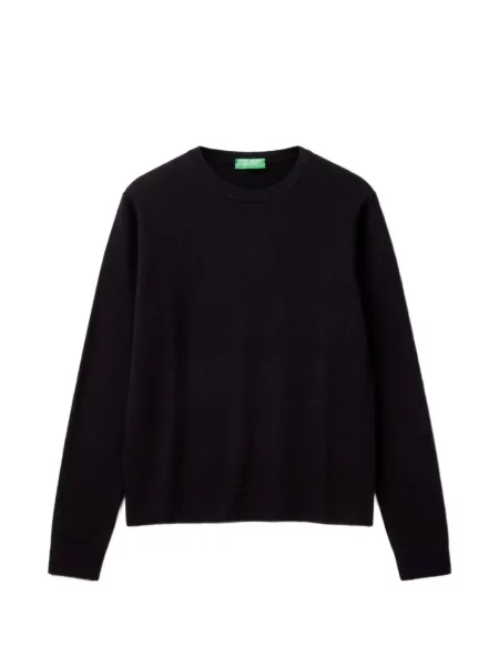 Pulover Benetton din lână merinos negru